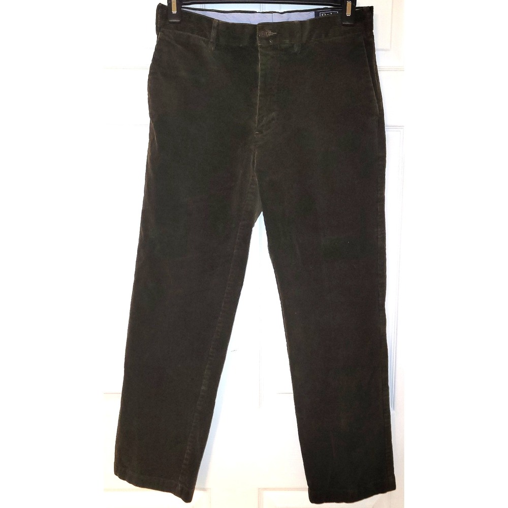 Polo Ralph Lauren Corduroy Pants Mens 32x30 Brown Classic Straight Fit Casual